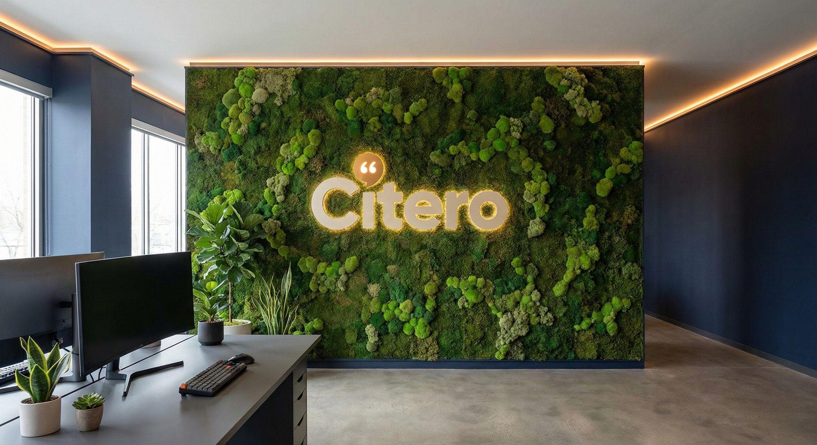 Citero kantoor met moswand - Modern agency office